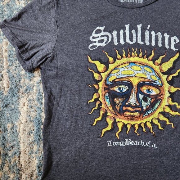 Sublime Long Beach T Shirt in Gray by the brand Sublime! Large EUC - Picture 4 of 9